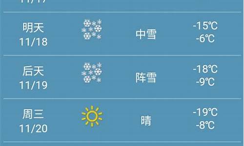 黑龙江一周天气预报_黑龙江一周天气预报详情