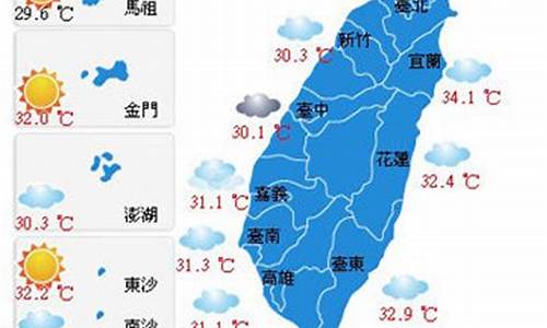 台湾天气预报系统介绍图片_台湾天气预报系统介绍