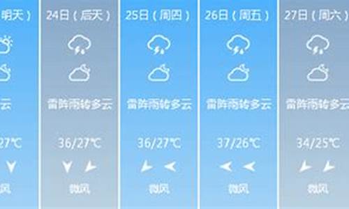 杭州一周天气情况_杭州一周天气查询预报表